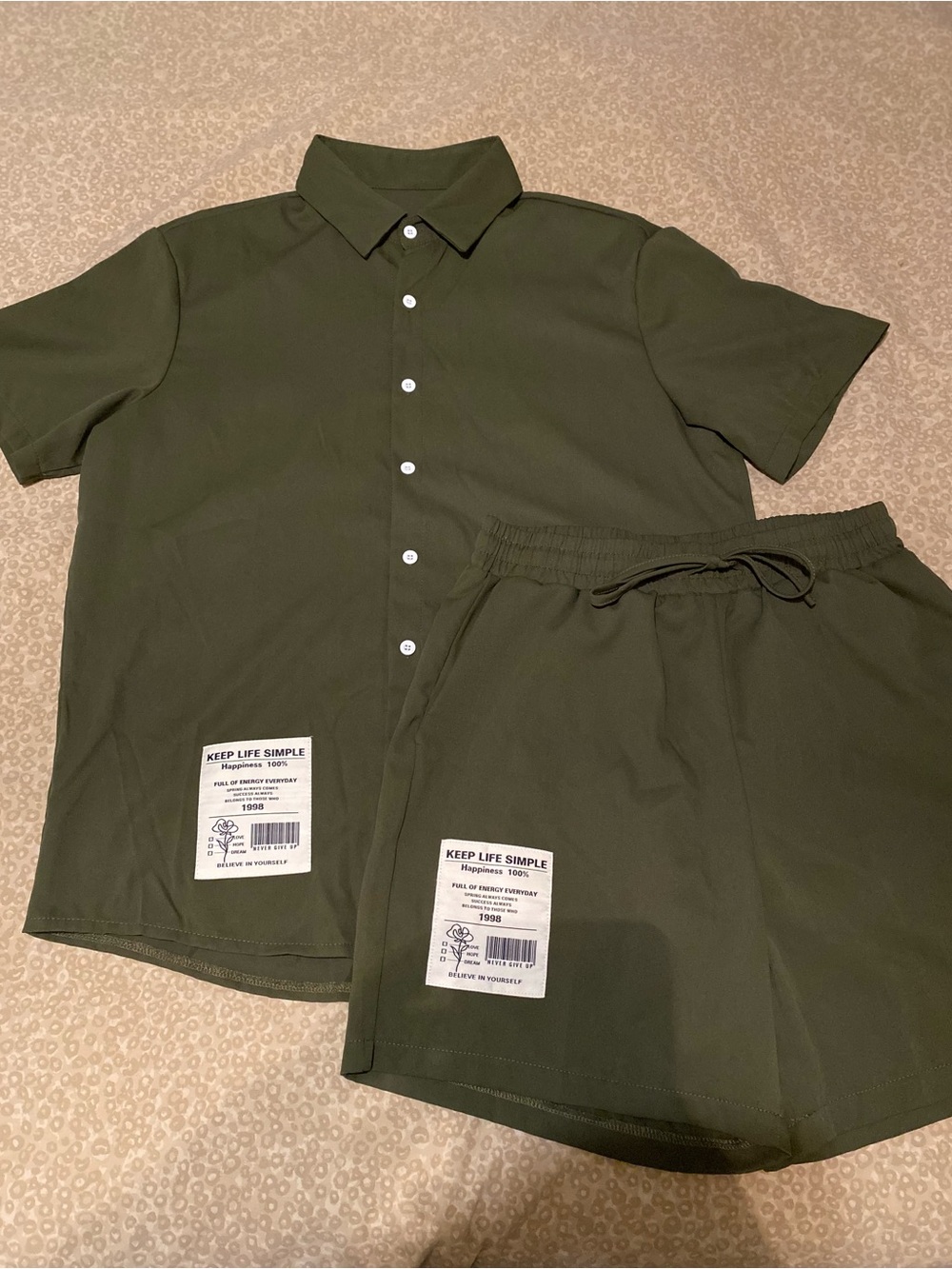 Sweatsuit olive green size medium